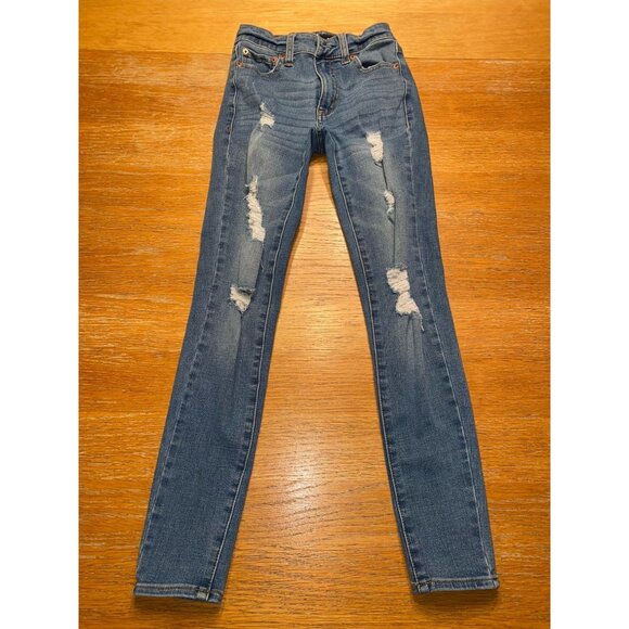 Aeropostale Womens Distressed Skinny Jeans - Picture 1 of 4